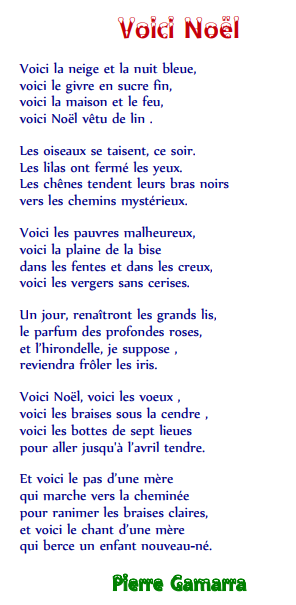 Poesie De Noel Charivari A L Ecole